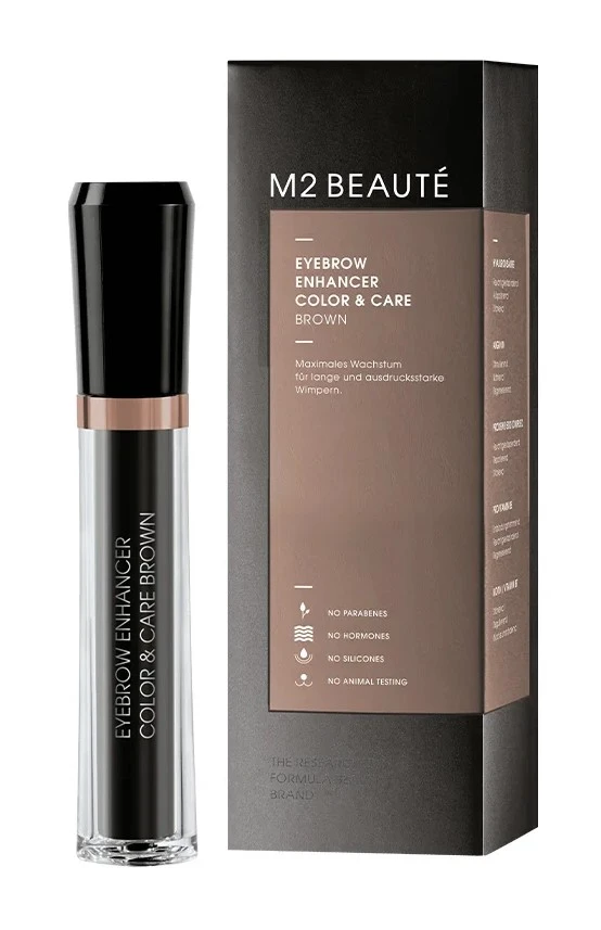 Туш-догляд з CU-пептидом для брів (+25%) Color & Care Brown, 6 мл