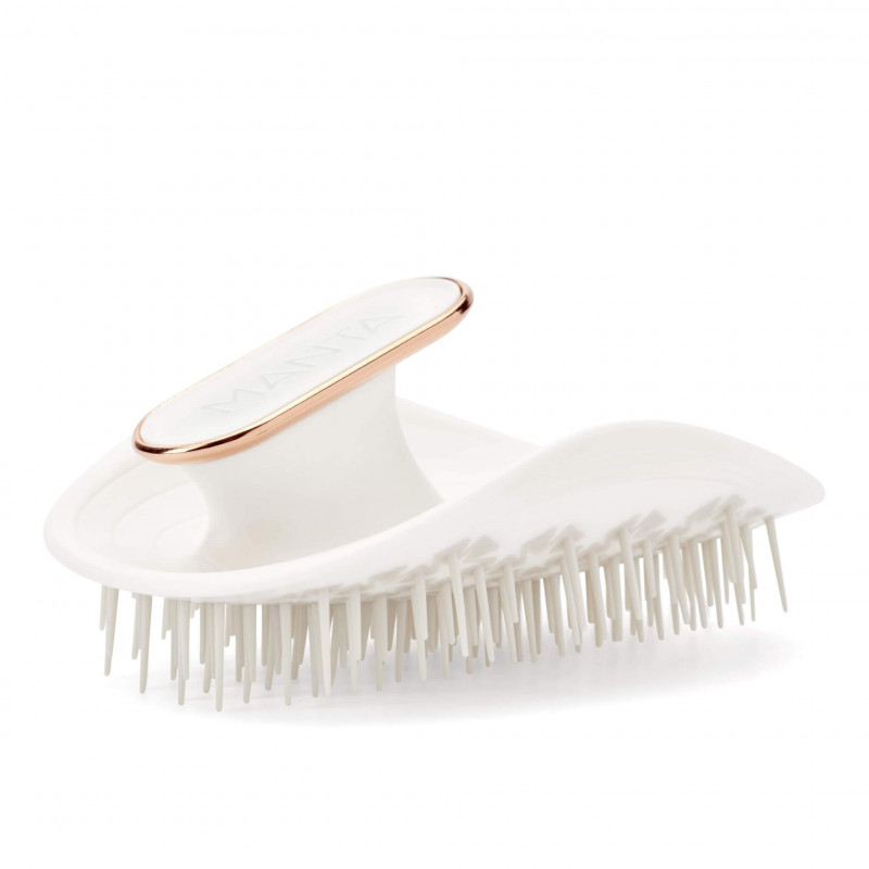 Щітка для волосся біла Manta Healthy Hair Brush White/Rose Gold