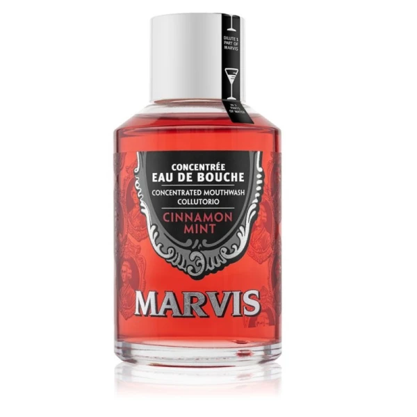 Ополіскувач-концентрат для ротової порожнини м’ята та кориця Marvis Collutorio Cinnamon Mint, 120 мл