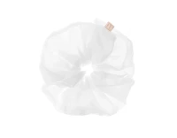 Супер об’ємна резинка з натурального шовку Mon Mou Silk Volume Scrunchie Natural White