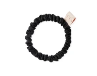 Тонка резинка з натурального шовку Mon Mou Silk Slim Scrunchie Black