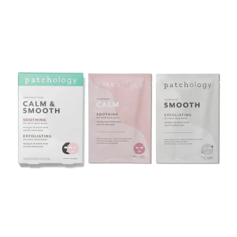 Набір масок Оновлююча + Заспокійлива SmartMud Smooth + Calm, 2 шт
