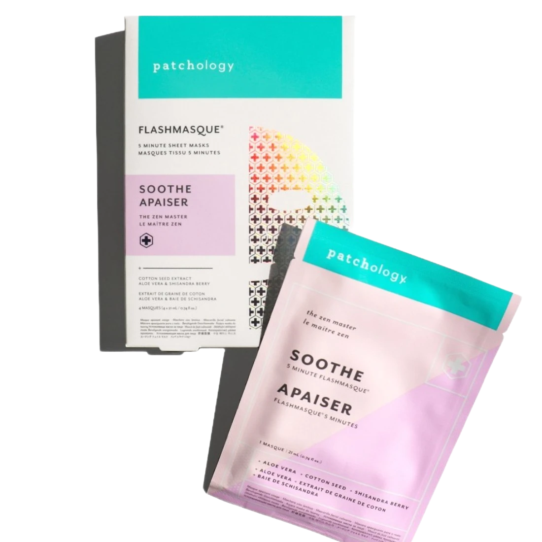 Заспокійлива маска для обличчя FlashMasque Soothe 5 Minute Sheet Mask, 4 шт