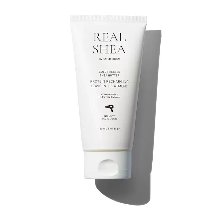 Термозахисний відновлюючий крем для волосся з маслом ши Real Shea Leave-in Treatment, 50 мл