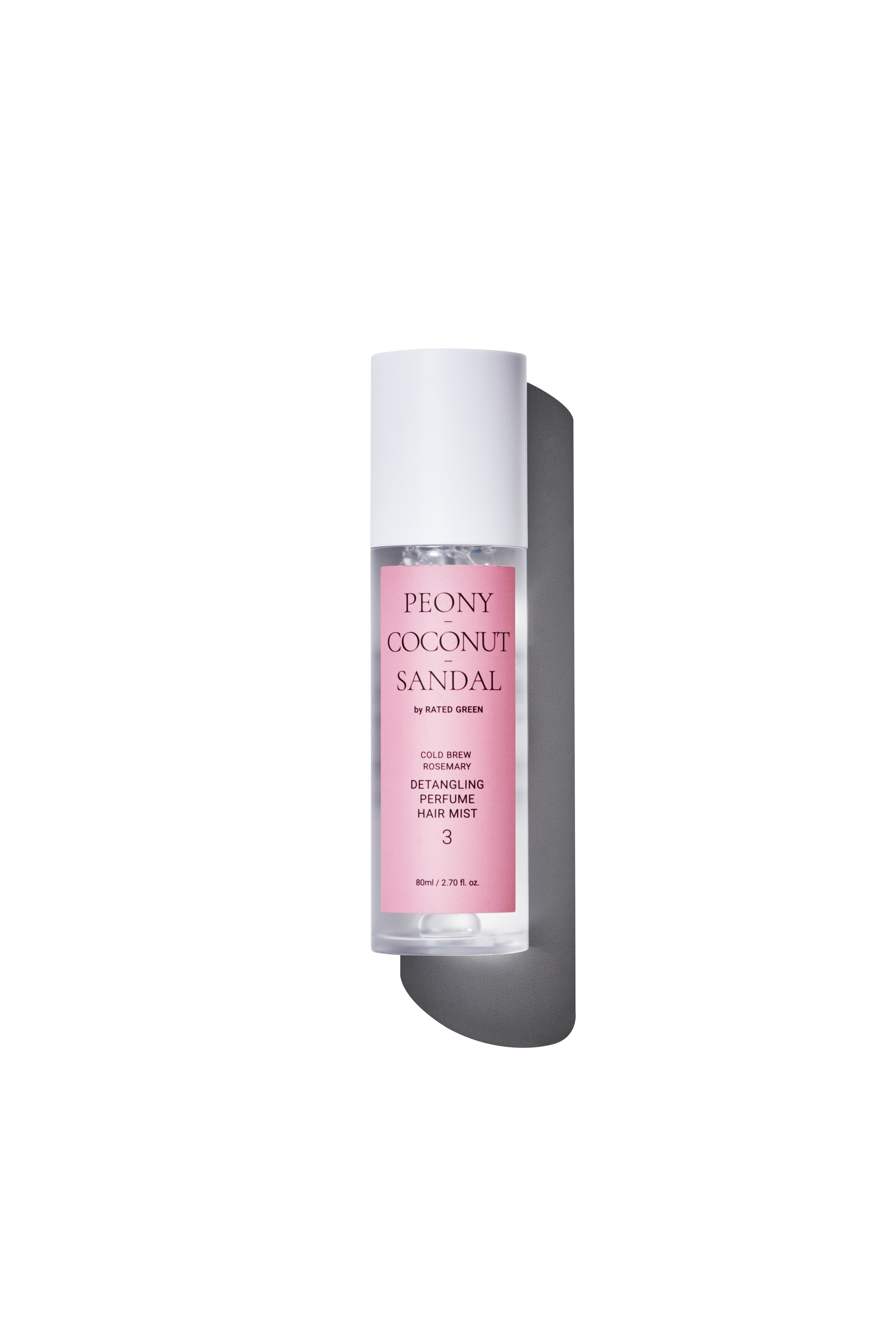 Парфумований міст для волосся півонія-кокос-сандал Detangling Perfume Hair Mist, 80 мл
