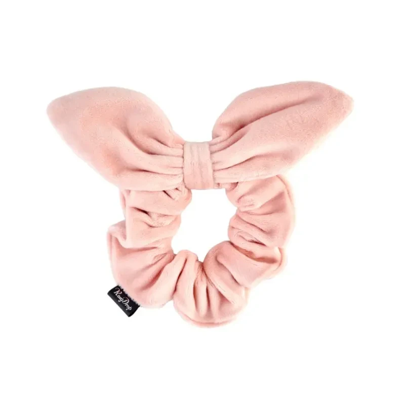 Резинка для волосся велюрова рожева Rosy Drop Rose