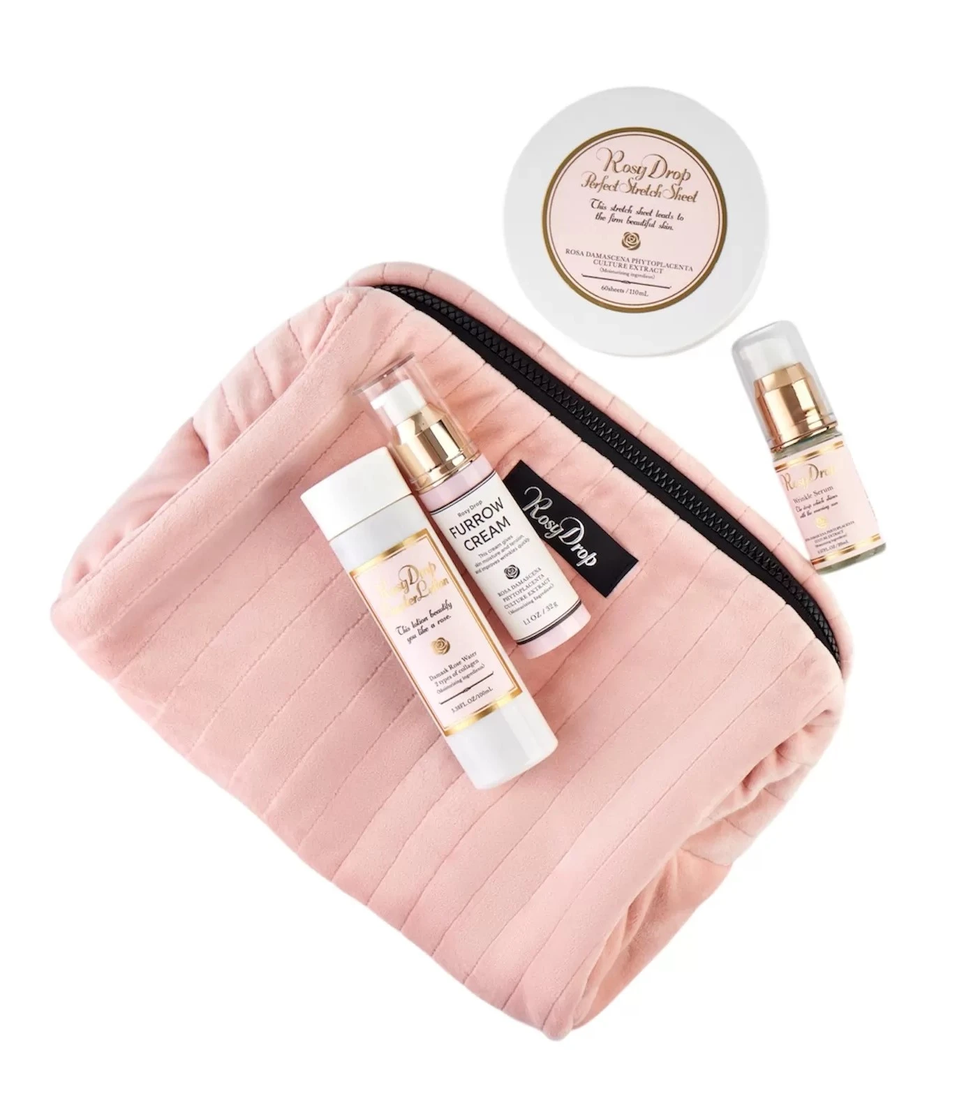 Подарунковий набір в косметичці Rosy Drop Pink Set