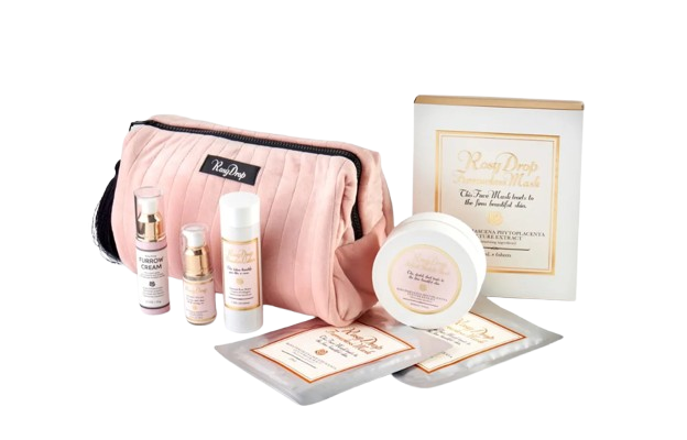 Подарунковий набір великий Rosy Drop з косметичкою