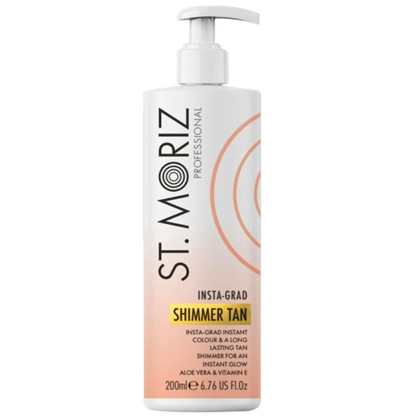 Засіб для легкої засмаги з ефектом шимеру St. Moriz Professional Insta-Grad Shimmer Tan, 200 мл