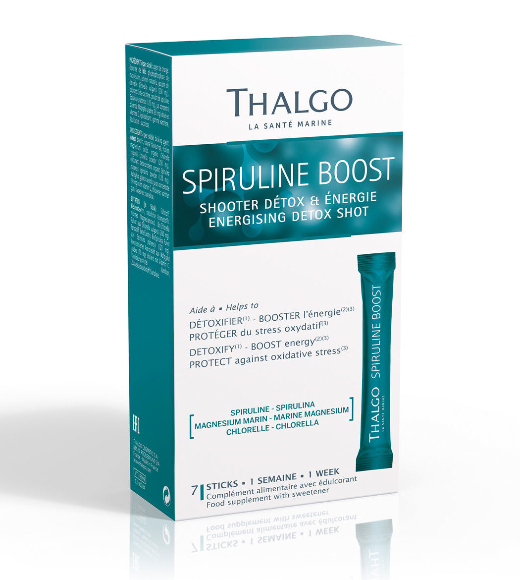 Енергетичний детокс напій Thalgo Energising Detox Shot Spiruline Boost, 7х4 г