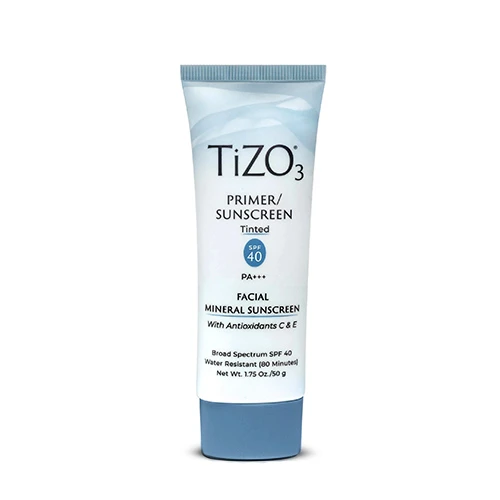 Мінеральний сонцезахисний крем-праймер з відтінком TiZO 3 Facial Primer Sunscreen Tinted SPF 40, 50