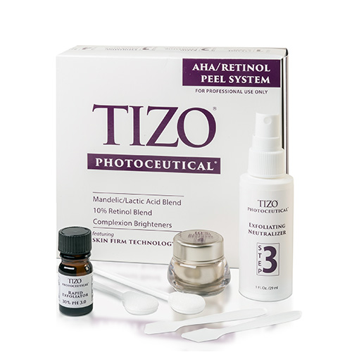 Набір для професійного пілінгу TiZO Photoceutical AHA Retinol Peel System