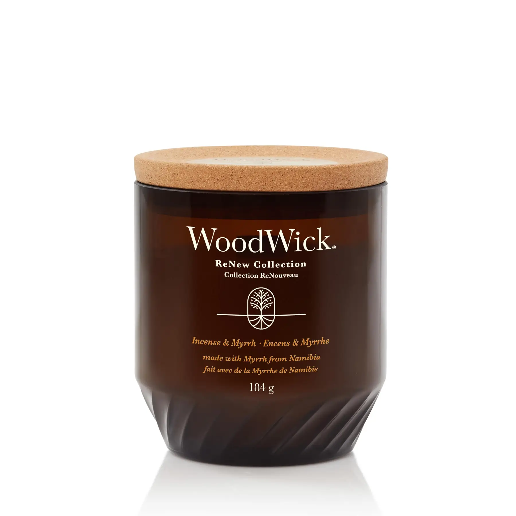 Свічка з прянощами Incense & Myrrh RENEW Woodwick, 184 г