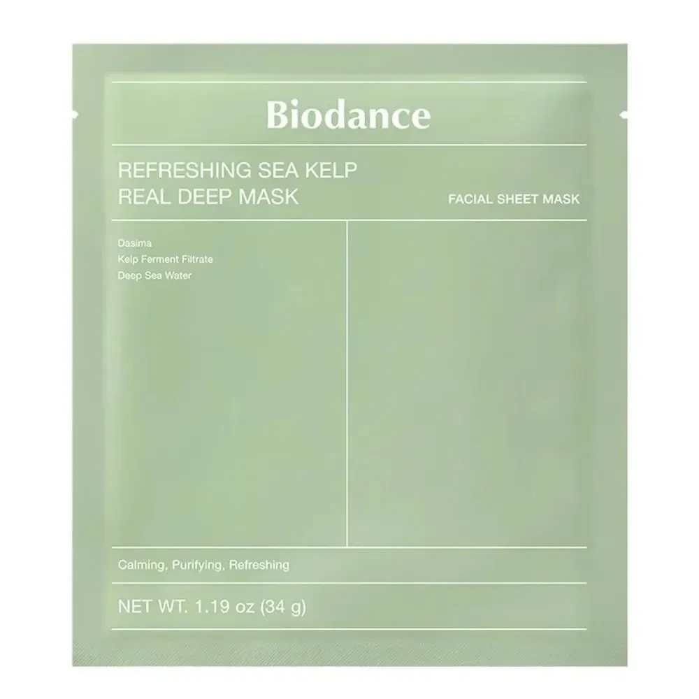Освіжаюча гідрогелева маска з ламінарією Biodance Refreshing Sea Kelp Real Deep Mask, 1 шт