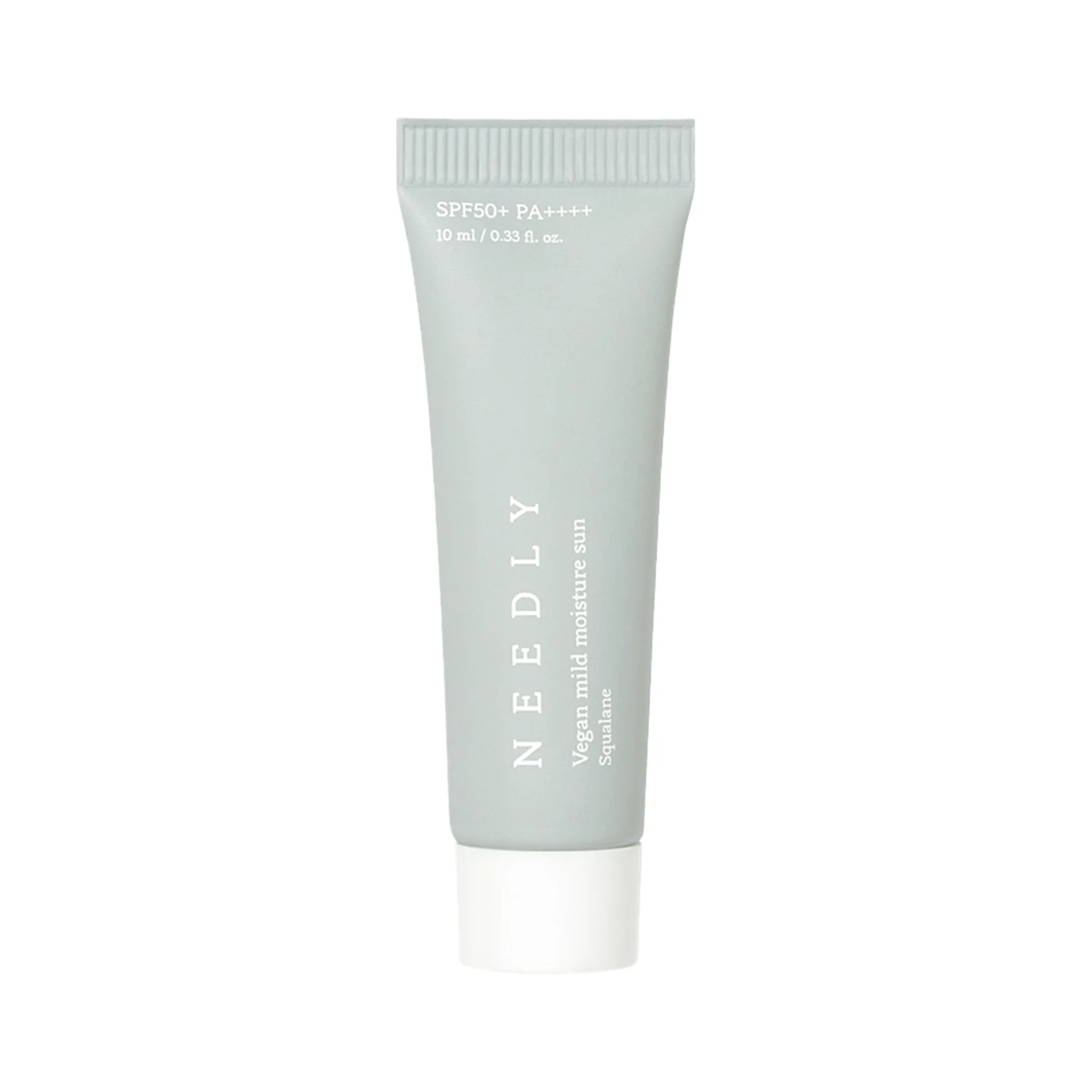 Зволожуючий сонцезахисний крем з рослинним скваланом Vegan Mild Moisture Sun SPF50+ PA++++, 10 мл
