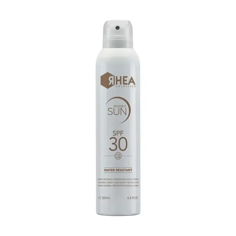 Невидимий спрей для обличчя та тіла SPF30 Rhea InvisibleSun, 200 мл