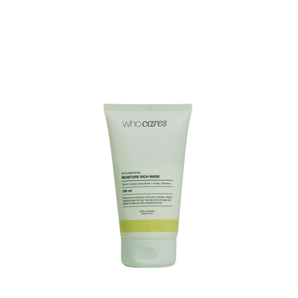 Зволожувальна маска для сухого та пошкодженого волосся Who Cares Moisture Rich Mask, 100 мл