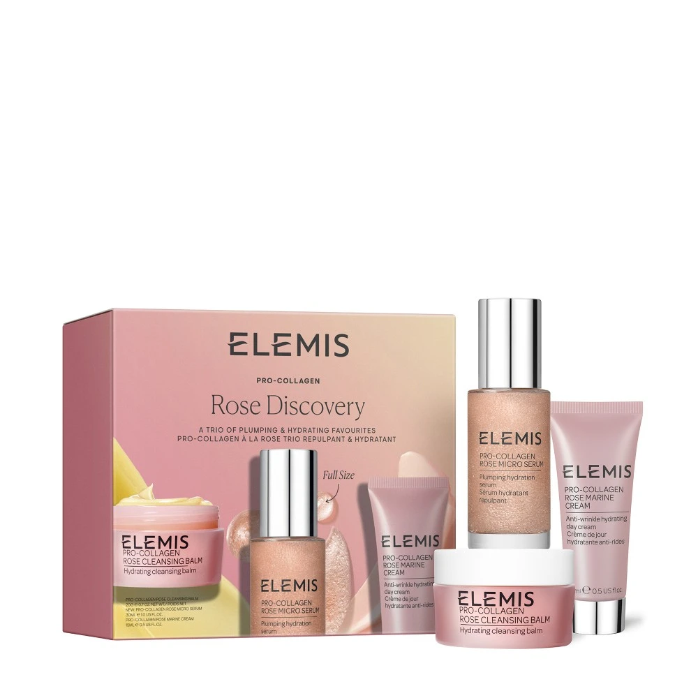 Sale. Тріо фаворитів для наповнення та зволоження шкіри з Трояндою Elemis Kit: All About Rose Discovery