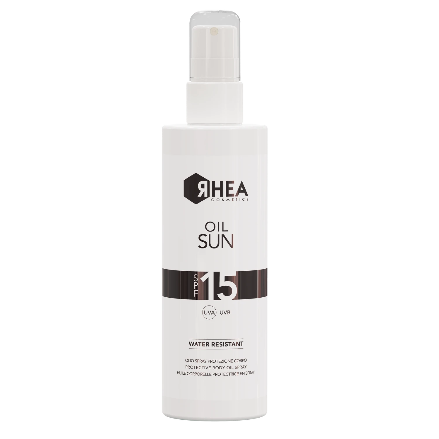 Захисний масляний спрей для тіла Rhea OilSun SPF15, 200 мл