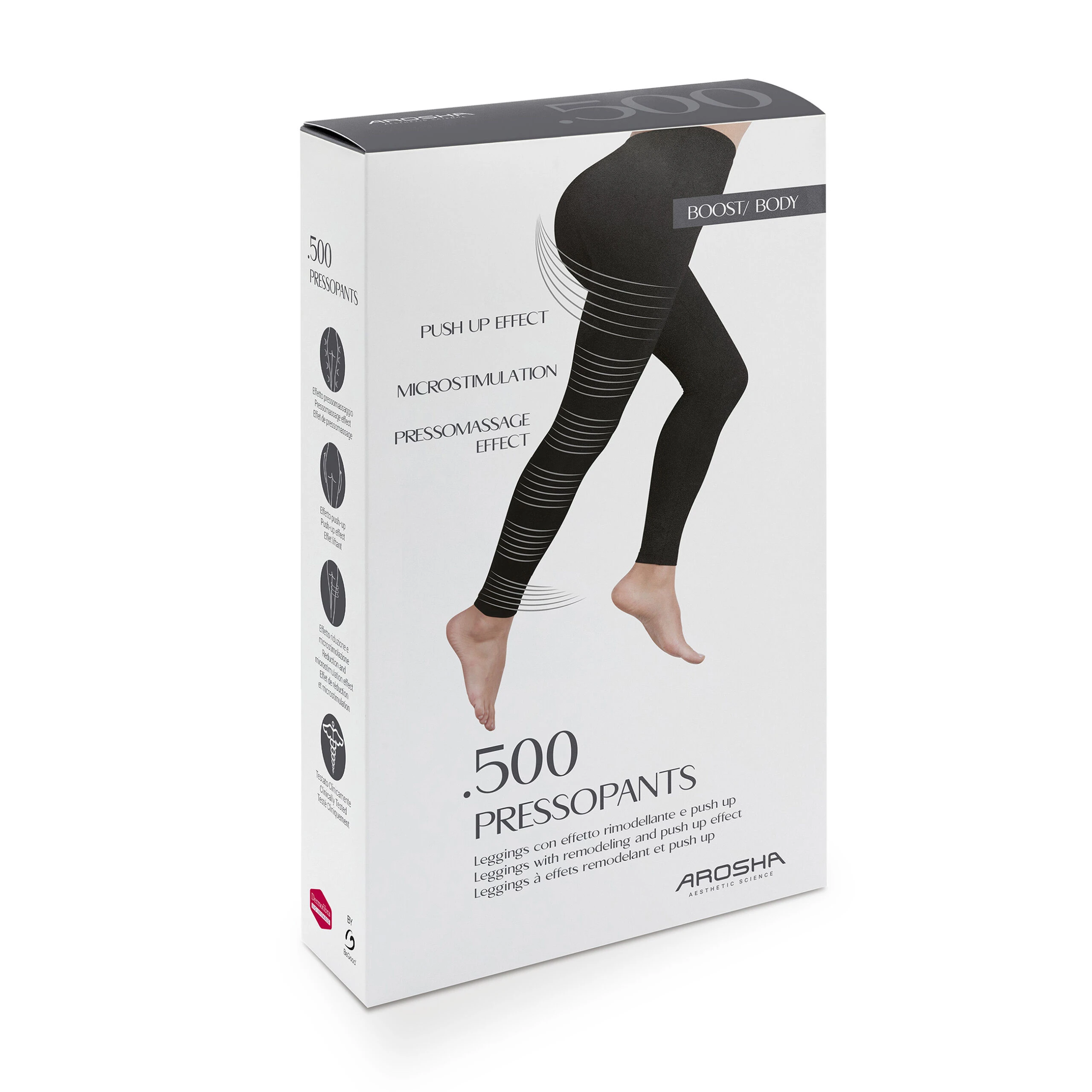 Легінси чорні розмір L .500 Arosha Pressopants