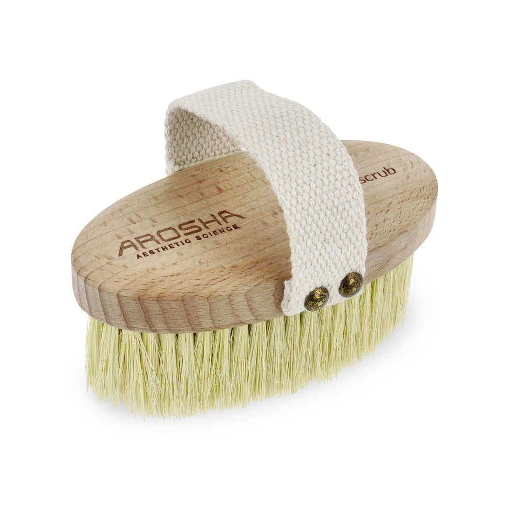 Щітка для сухого пілінгу з агави Arosha Natural Brush With Handle