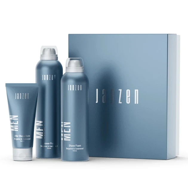 Sale. Подарунковий набір Приємні моменти для чоловіків Janzen Bergamot & Cedarwood For Shave