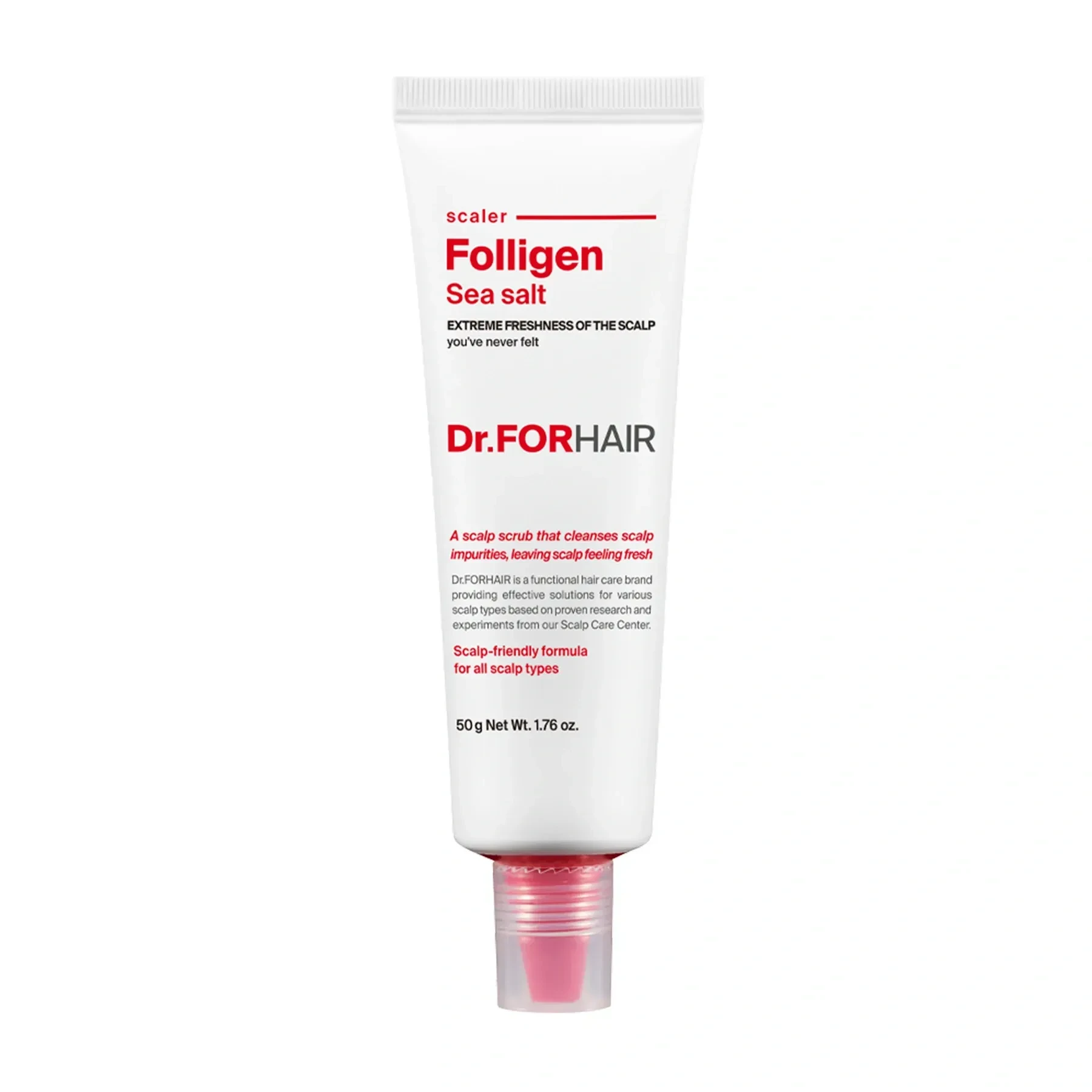Пілінг для шкіри голови з частинками солі з мертвого моря Dr.FORHAIR Sea Salt Scaler, 50 мл