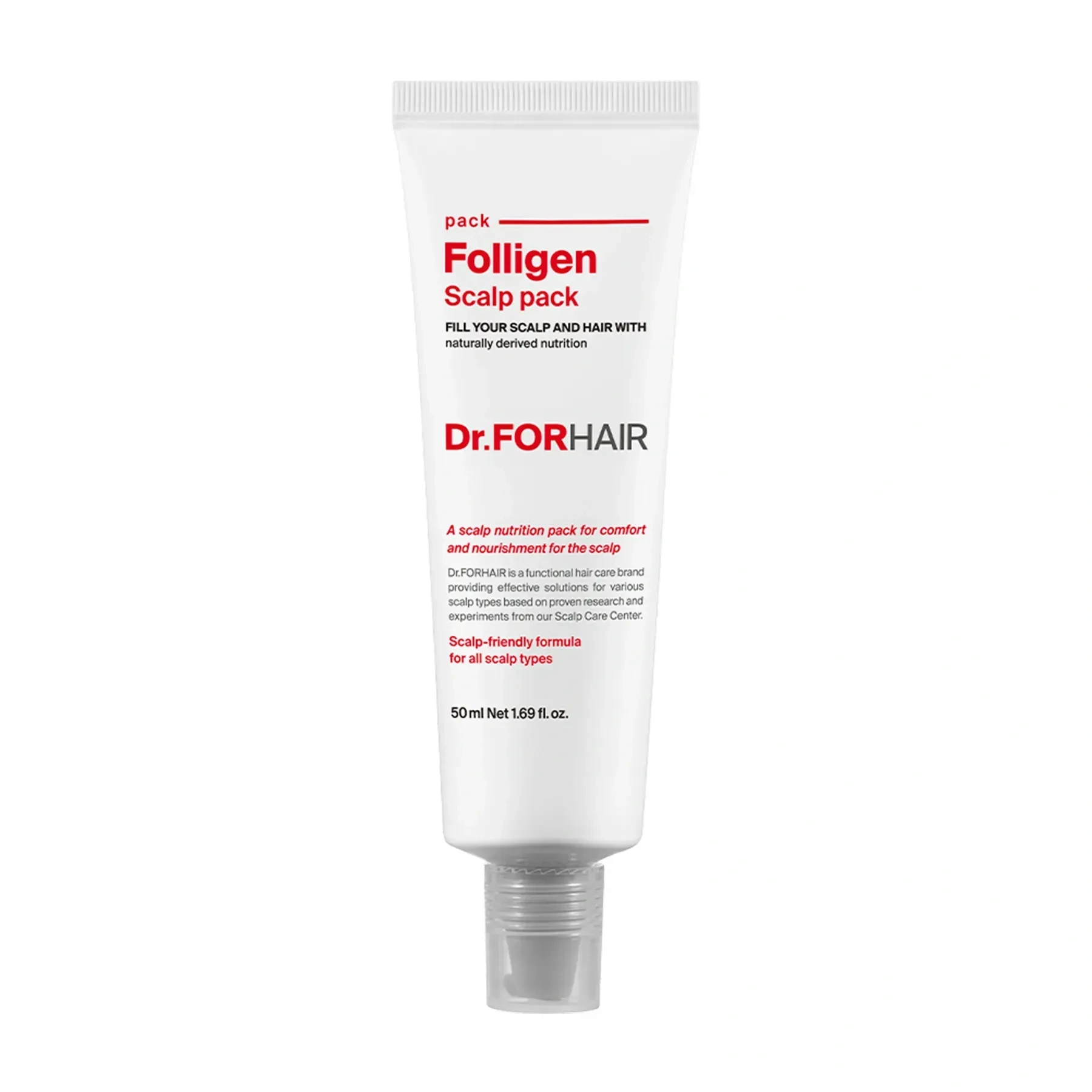 Оздоровлююча маска-догляд для шкіри голови Dr.FORHAIR Folligen Scalp Pack, 50 мл
