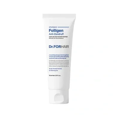Шампунь проти лупи для ослабленого волосся  Dr.FORHAIR Folligen Anti-Dandruff Shampoo, 70 мл