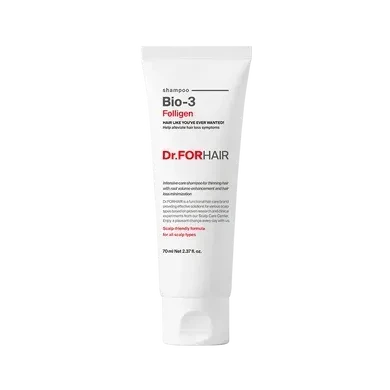 Відновлюючий шампунь проти випадіння  волосся Dr.FORHAIR Folligen BIO 3 Shampoo, 70 мл