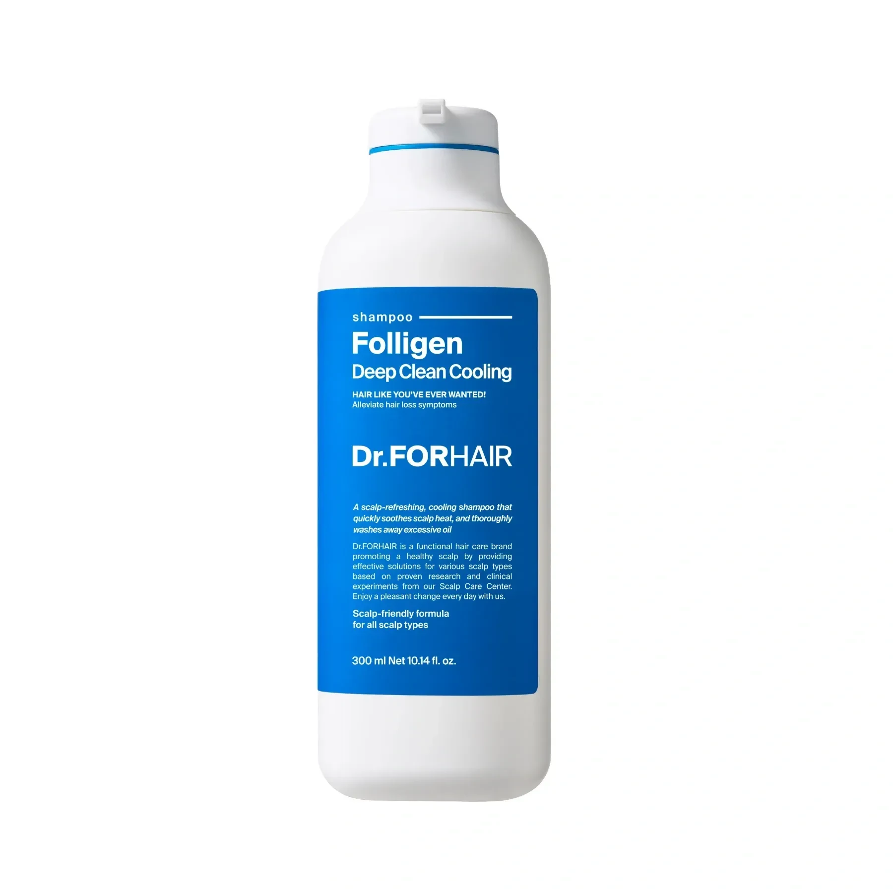 Глибокоочищаючий шампунь з ефектом охолодження Folligen Deep Clean Cooling Shampoo, 300 мл