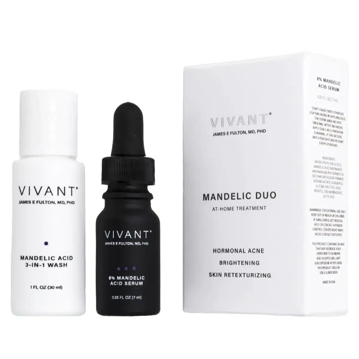 Sale! Набір для відновлення шкіри Vivant Mandelic Duo