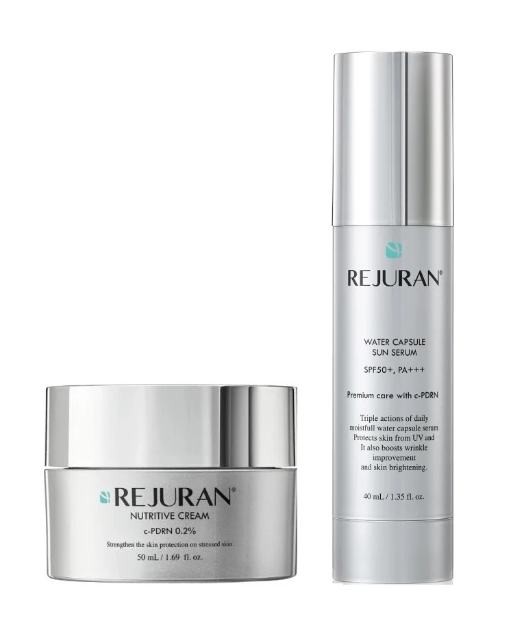 Б'юті-тандем Rejuran Sun Serum & Nutritive Cream