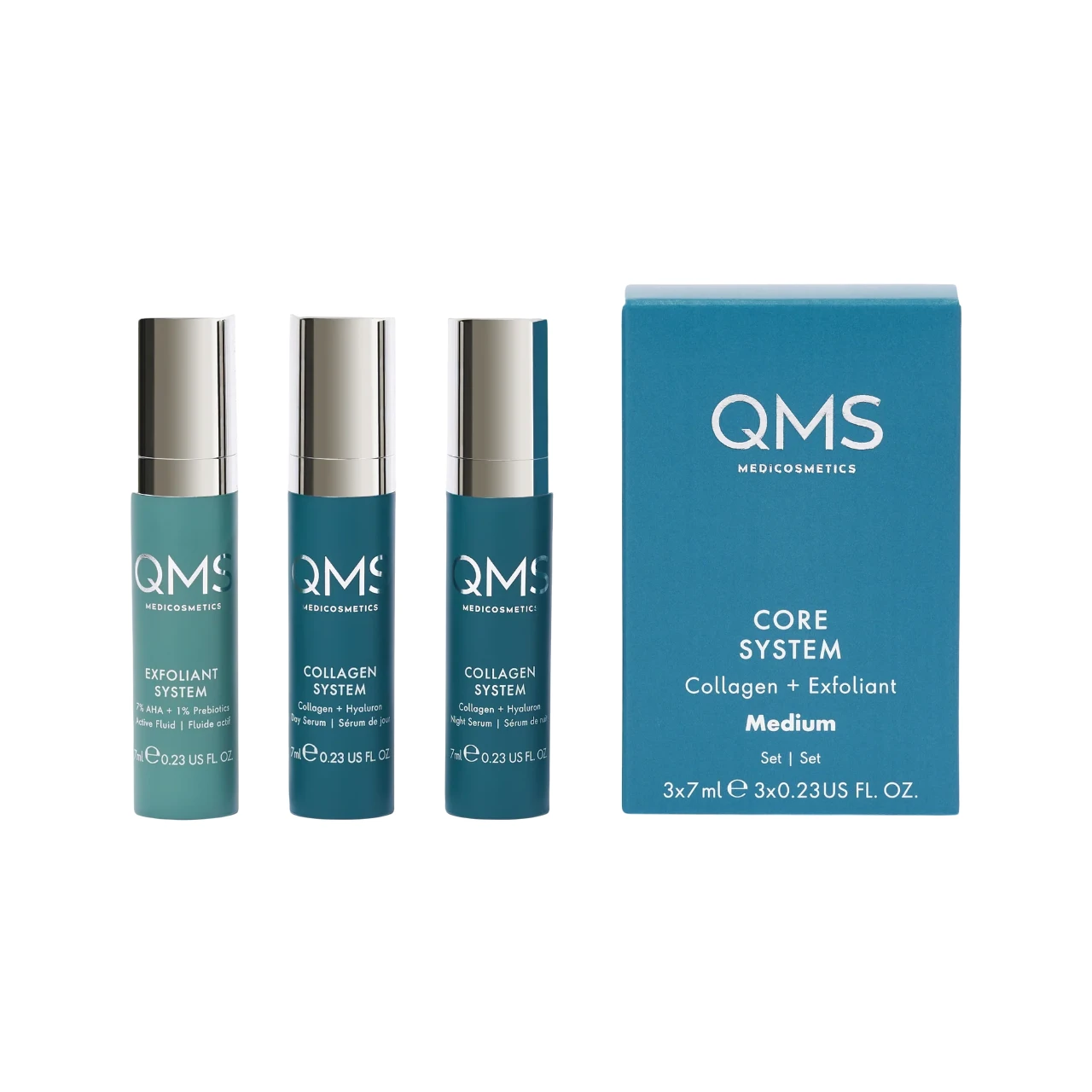 Набір QMS Day & Night 3-Step Core Routine Set Medium, 3х7 мл