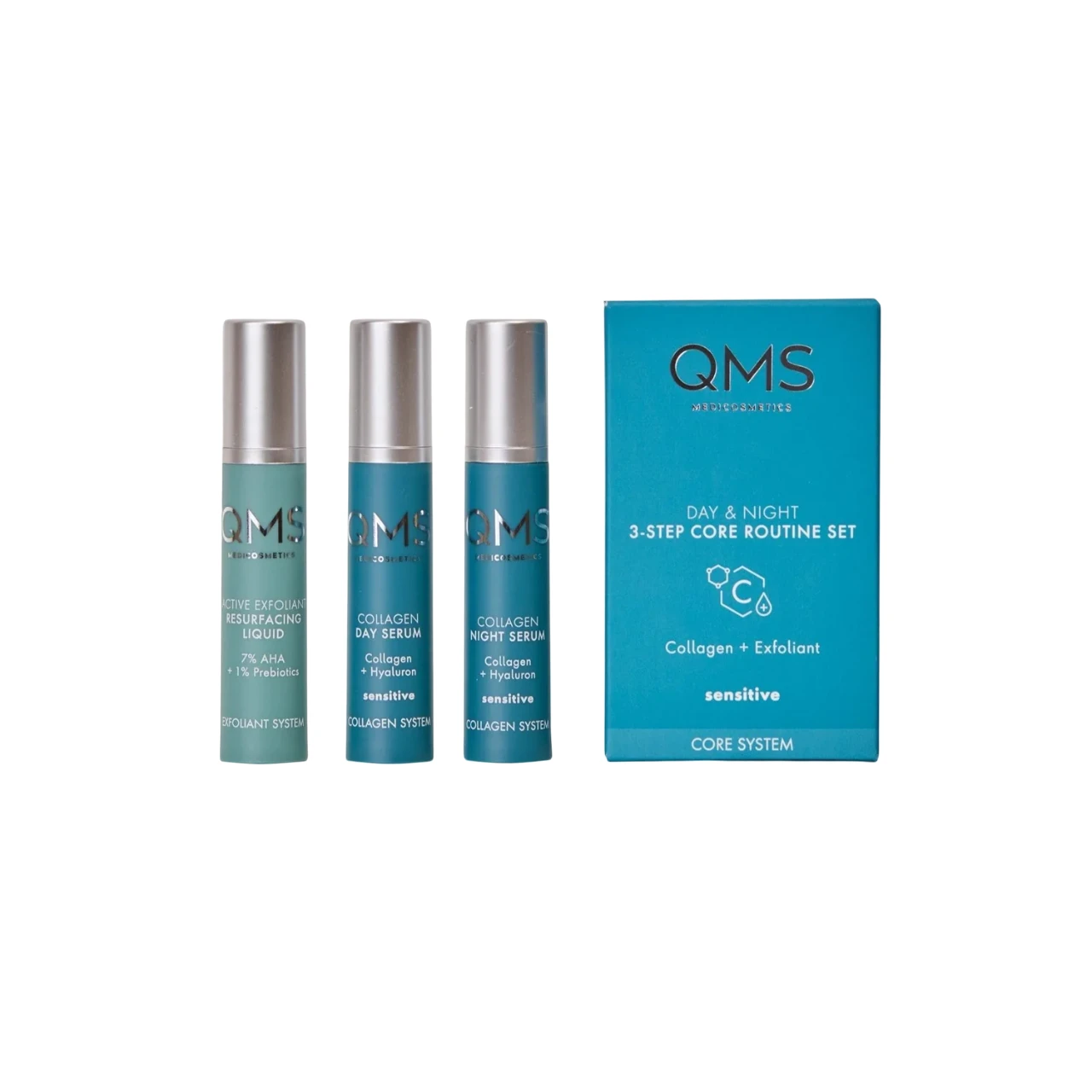 Набір QMS Day & Night 3-Step Core Routine Set Sensitive, 3х7 мл