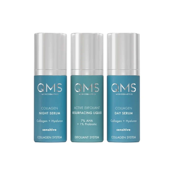 Набір QMS Day & Night 3-Step Core Routine Set Sensitive, 3х30 мл