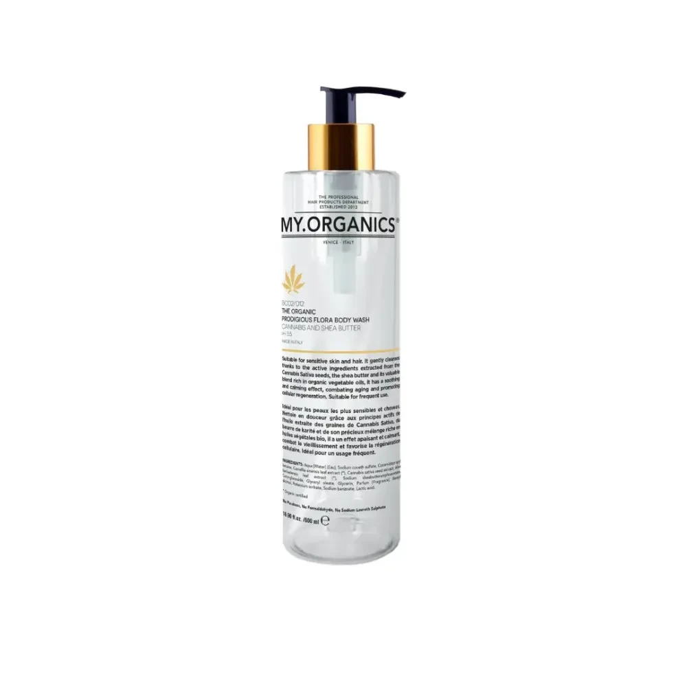 Засіб для очищення шкіри та волосся My.Organics Flora Body Wash, 500 мл