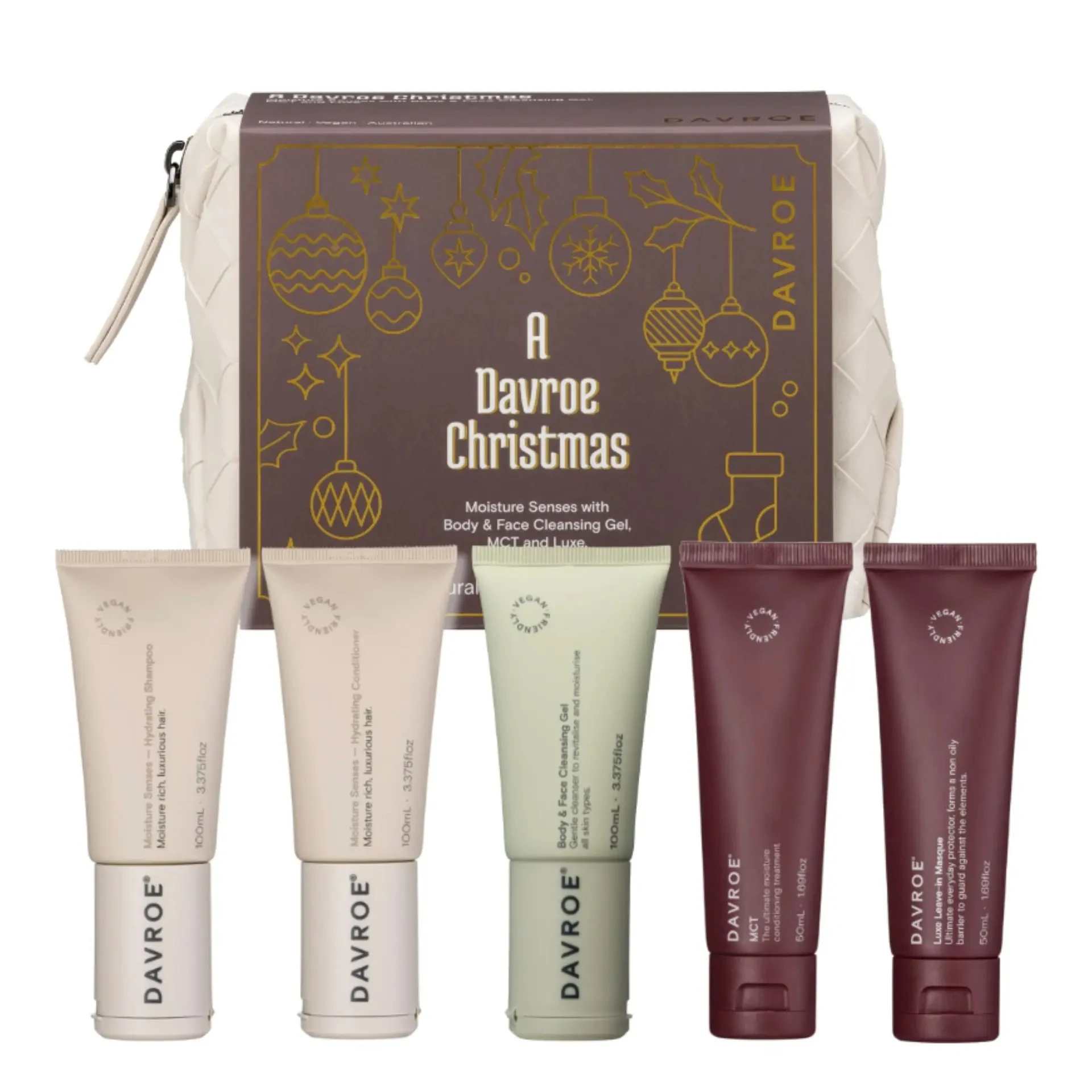 Різдвяний тревел набір для зволоження Davroe Moisture Senses Travel Pack