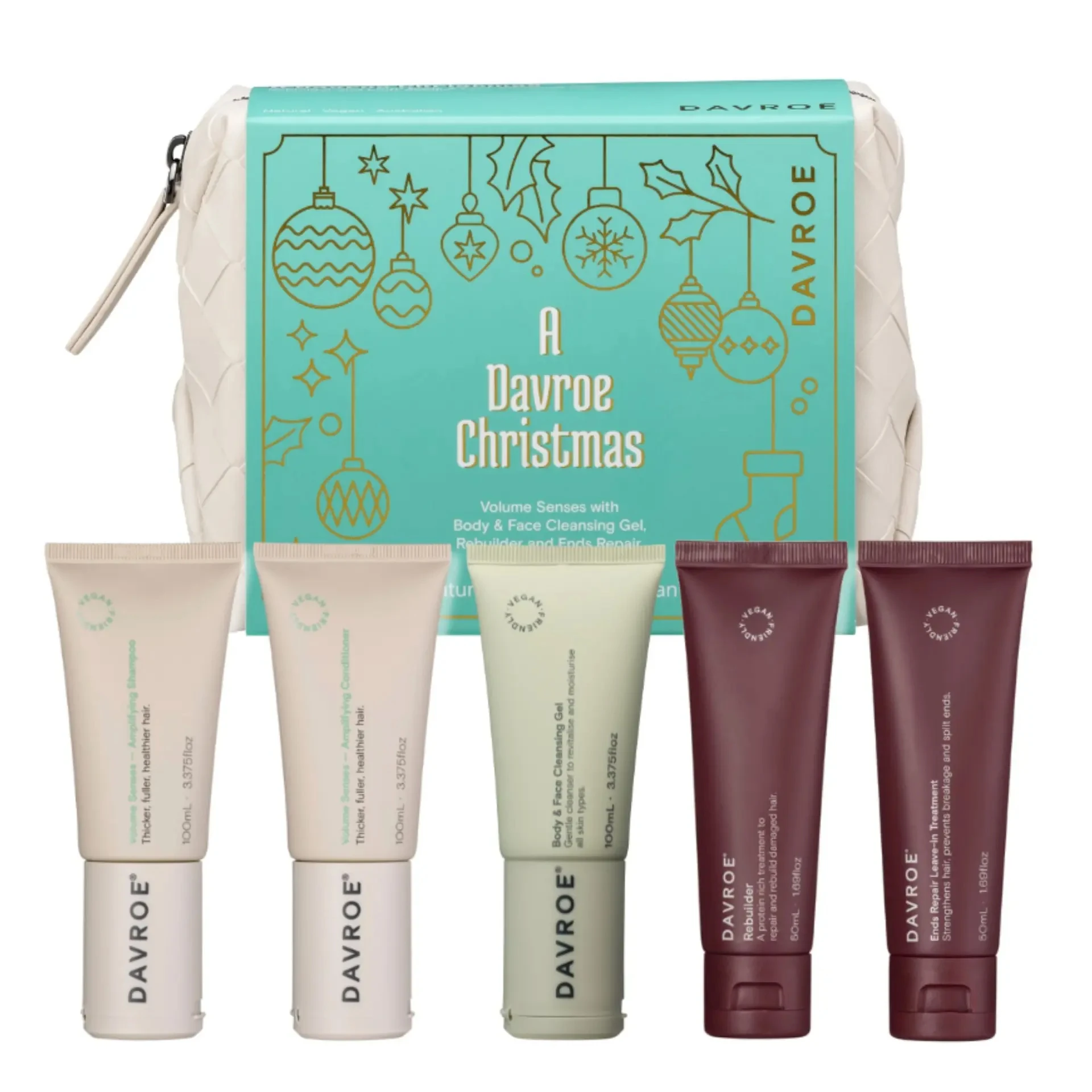 Різдвяний тревел набір для обʼєму Davroe Volume Senses Travel Pack