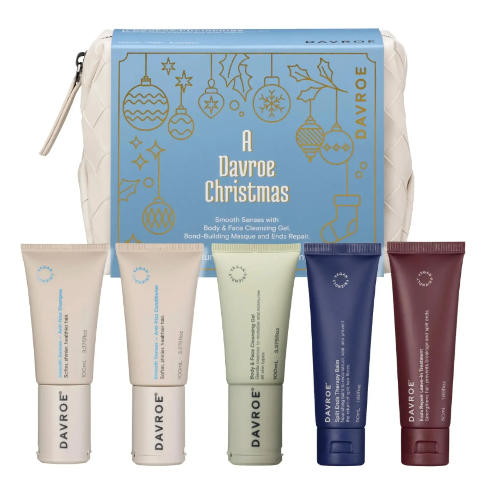Різдвяний тревел набір для гладкості Davroe Smooth Senses Travel Pack