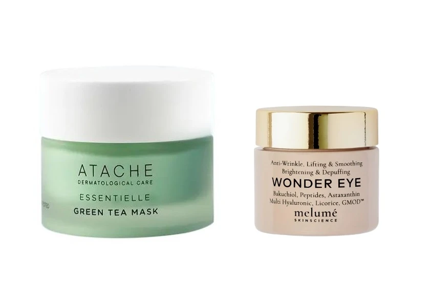 Лімітований набір "Ваші фаворити" Melume Wonder Eye та Atache Essentielle Reafirming Mask Green Tea