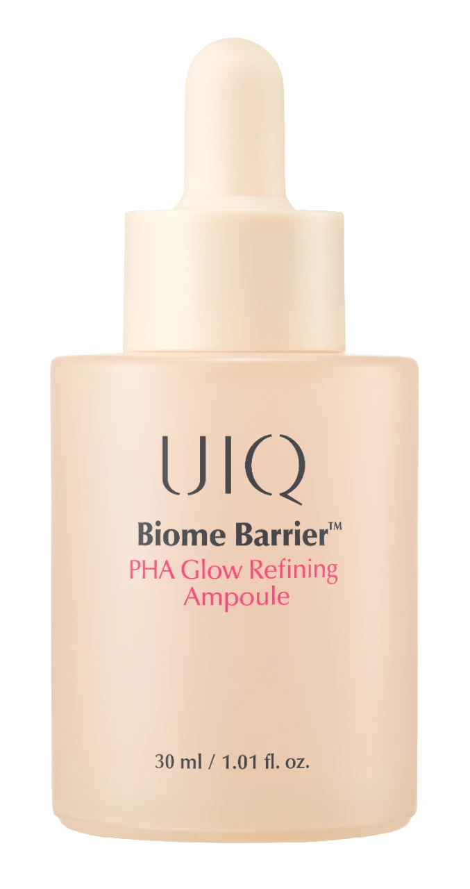 Концентрована сироватка з глюконалактоном UIQ Biome Barrier PHA Glow Refining Ampoule, 30 мл