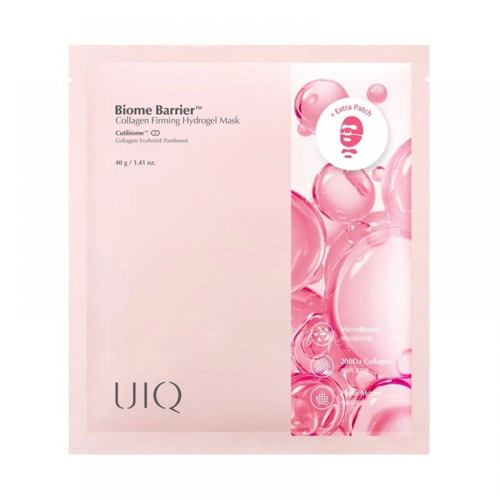 Гідрогелева маска з колагеном UIQ Biome Barrier Collagen Firming Hydrogel Mask, 40 г