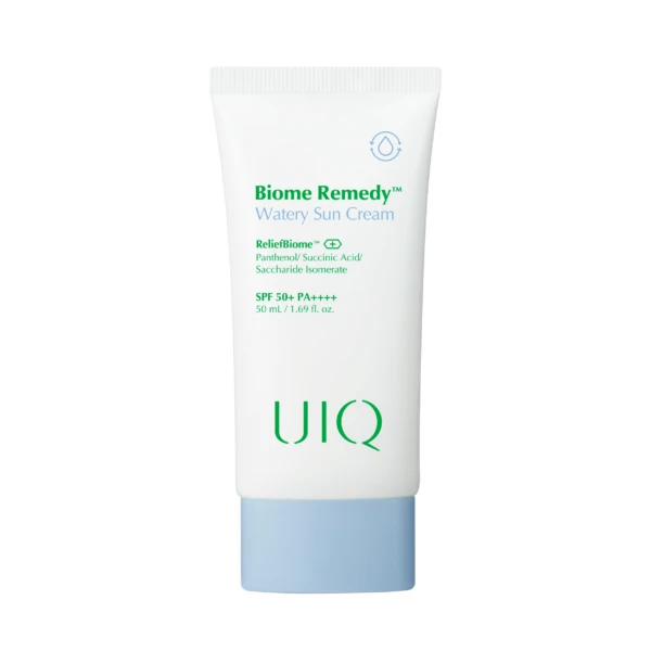 Зволожувальний сонцезахисний крем UIQ Biome Remedy Watery Sun Cream SPF 50+ PA++++, 50 мл