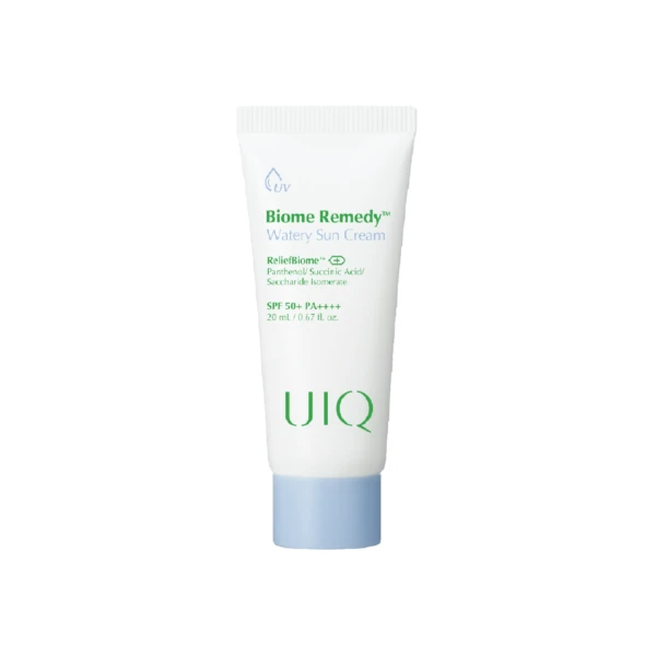 Зволожувальний сонцезахисний крем UIQ Biome Remedy Watery Sun Cream SPF 50+ PA++++, 20 мл