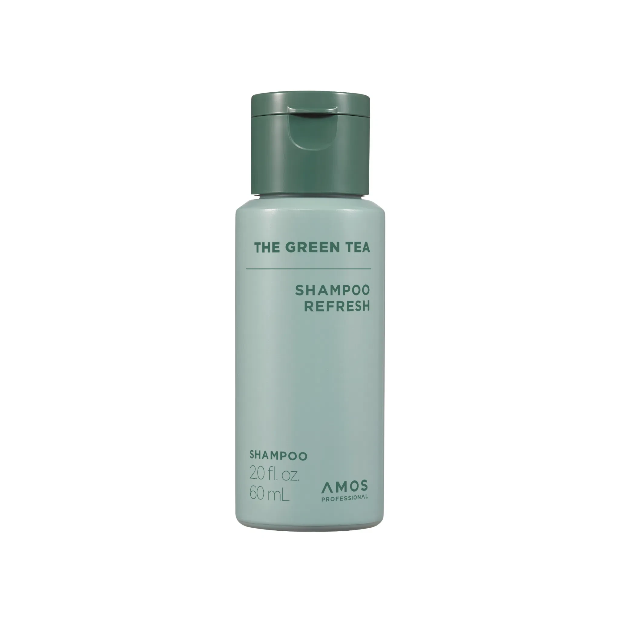 Освіжальний шампунь для тонкого волосся Amos The Green Tea Shampoo Refresh, 60 мл