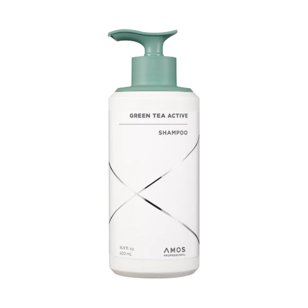 Шампунь проти випадіння волосся Amos Green Tea Active Shampoo, 500 мл