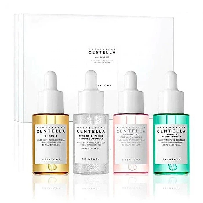 Набір сироваток для обличчя з екстрактом центелли Madagascar Centella Ampoule Kit, 4х30 мл