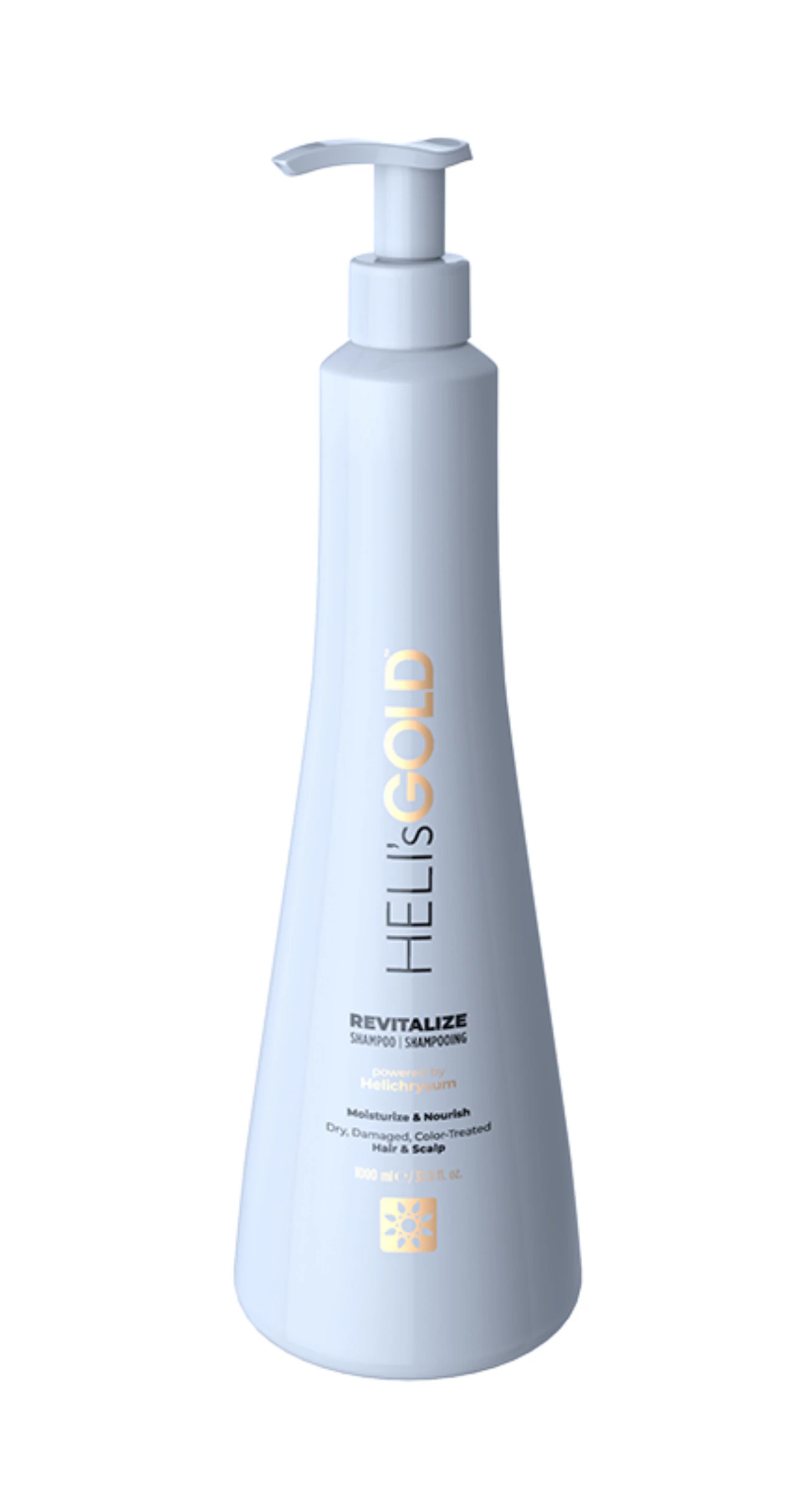 Живильно-зволожуючий шампунь Heli`s Gold Revitalize, 1000 мл
