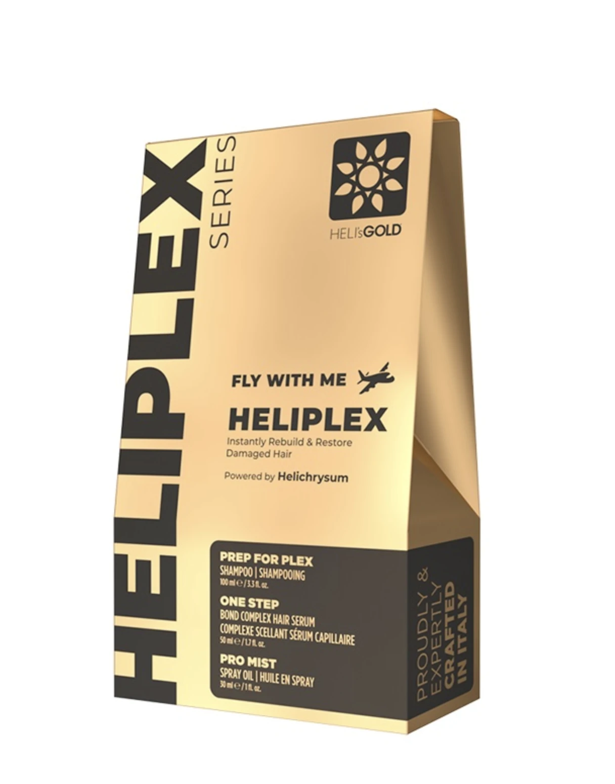 Тревел-набір для відновлення волосся Heli`s Gold Heliplex